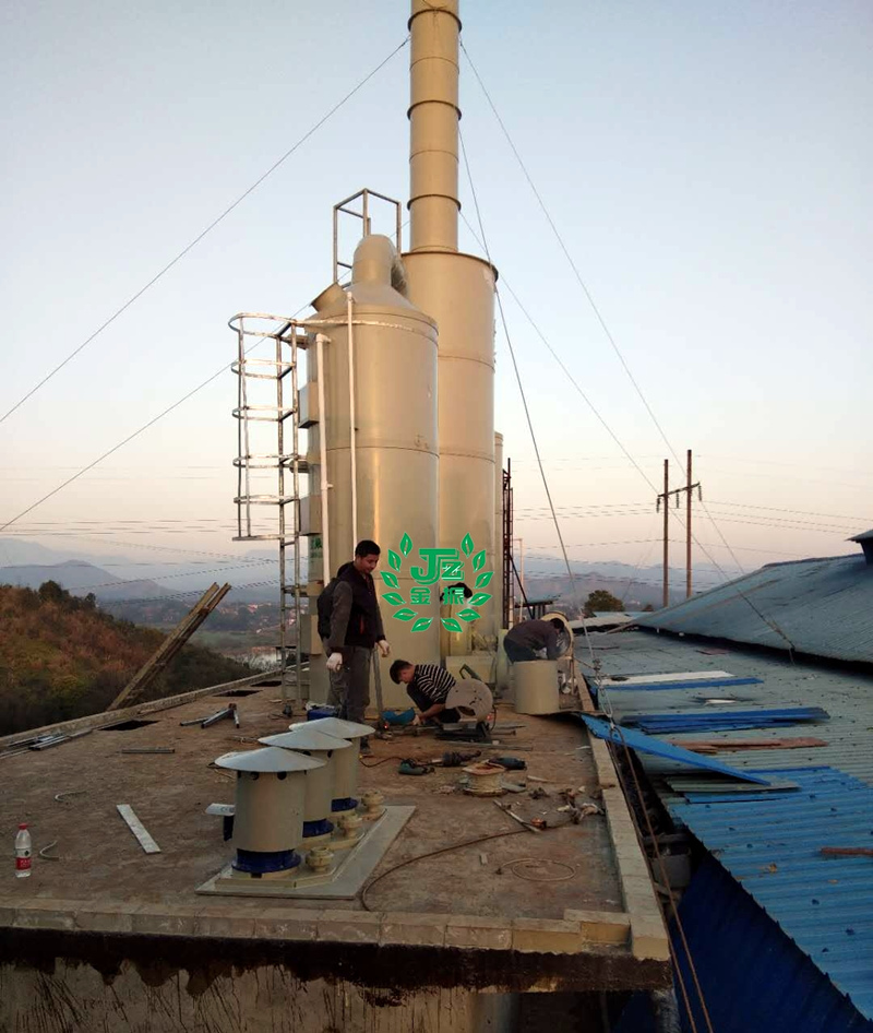 废气处理塔安装图片1 废气处理塔安装图片1